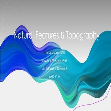 Natural features and topography