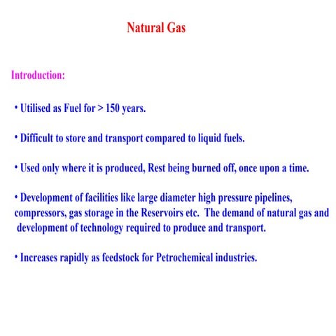 Introduction to Natural Gas -NG | PPT
