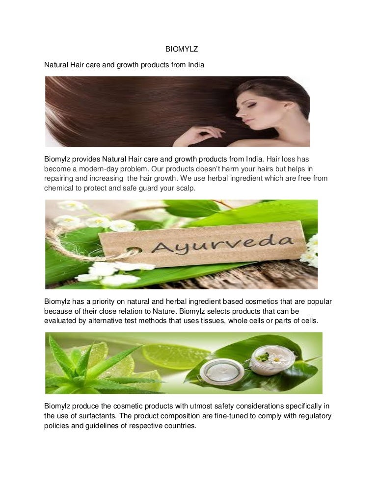 Natural hair care and growth products from india