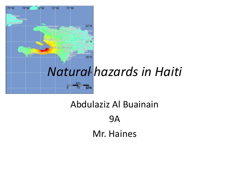 Natural Hazards In Haiti