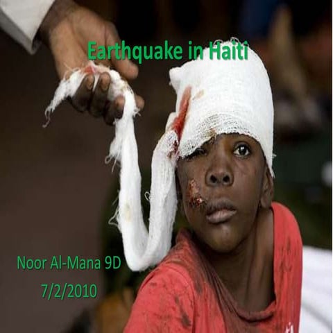 Haiti Earthquake Noor Al-Mana 9D