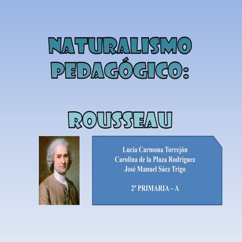 Naturalismo pedagógico