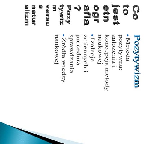 Naturalizm pozytywizm