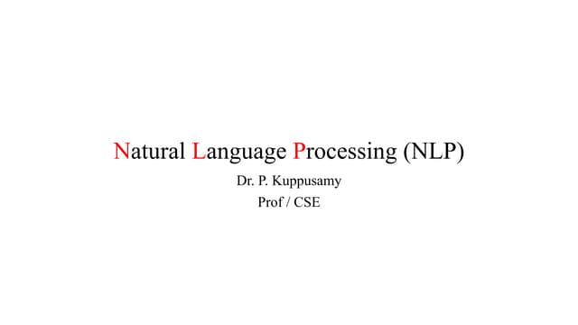 Natural language processing (nlp)