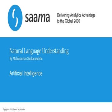 Natural Language Understanding - BioData West 2018