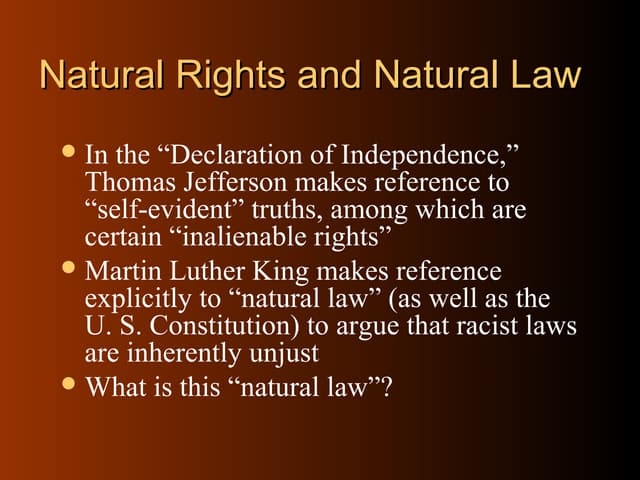 Natural law
