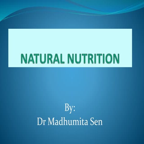 Natural nutrition