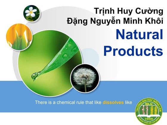 Introduction of natural products | PPTX | Chemistry | Science