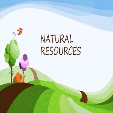 Natural resources