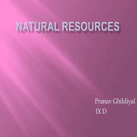 CBSE Class IX Chemistry Natural resources