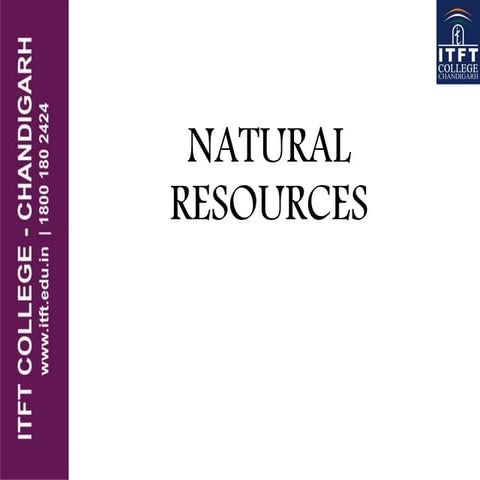 ITFT Natural resources