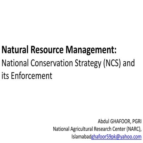 Natural resources