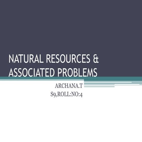 Natural resources & | PPTX