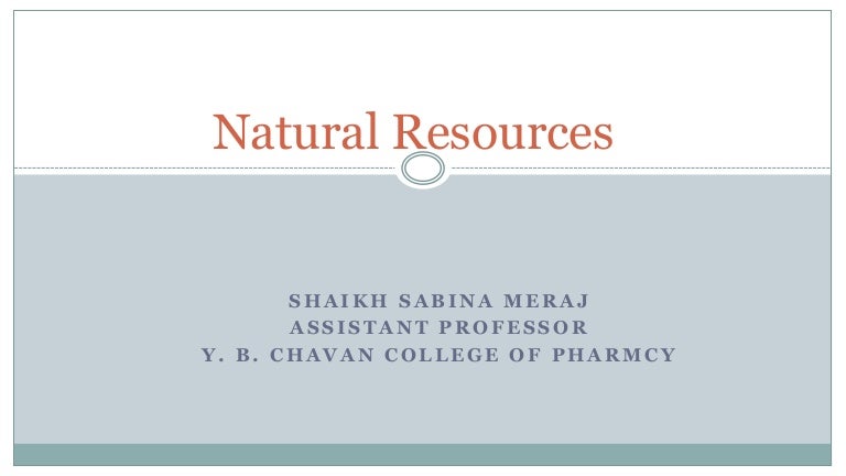 Natural resources