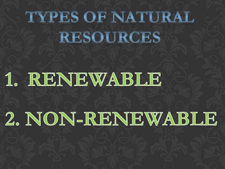 Natural resources petroleum