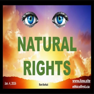NATURAL RIGHTS ARE BIRTH RIGHTS PROTECT THEM | PPTX