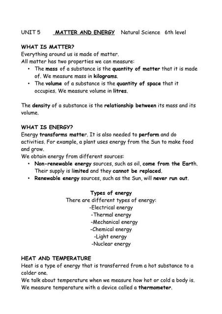 Science primary 6; Energy | PPT