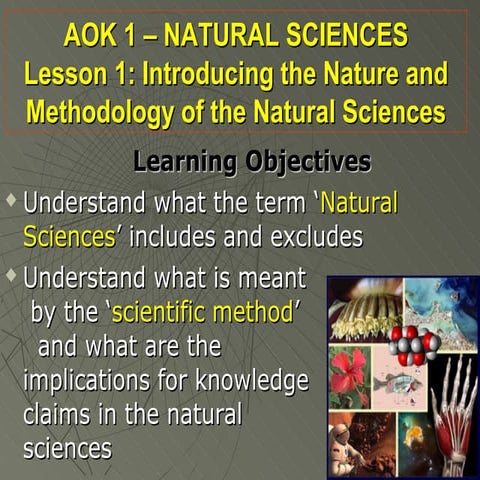 Natural sciences 2012 13