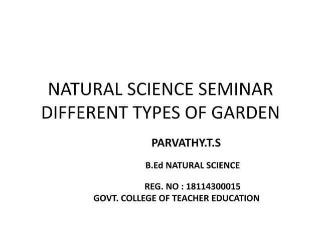 Natural Science Seminar Ppt Natural Science Seminar Ppt