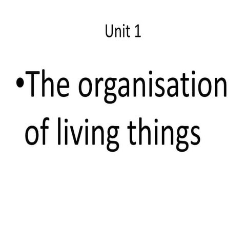 Natural sciences unit 1