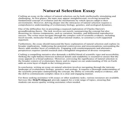 Natural Selection Essay.pdf