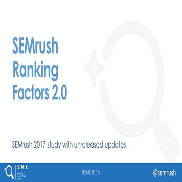 SEM Rush Ranking Factors | PDF
