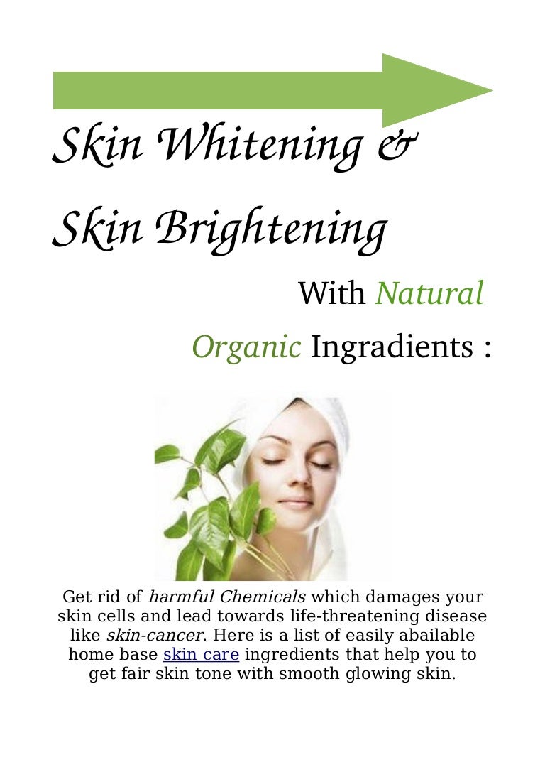 brightening skin care ingredients at home