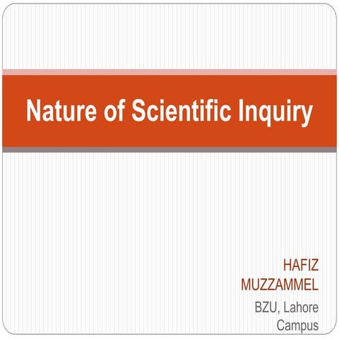 Nature of-scientific-inquirey | PPTX