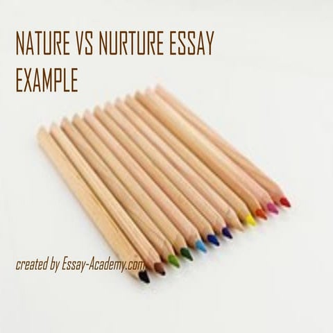 Nature vs nurture essay example