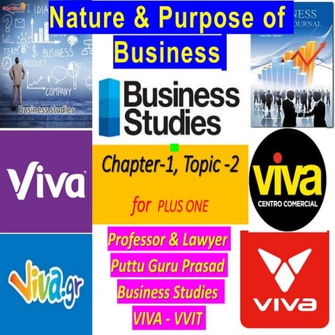 Nature and Purpose of the business PGP VIVA VVIT