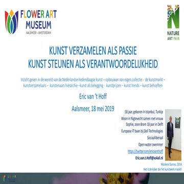 Hedendaagse kunst als passie_ Nature Art Fair lezing 18 mei