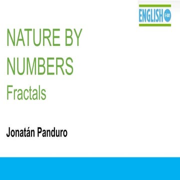 Nature by numbres: fractals