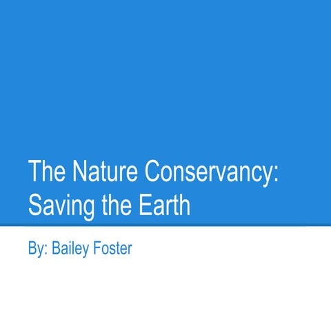 The Nature Conservancy | PPTX