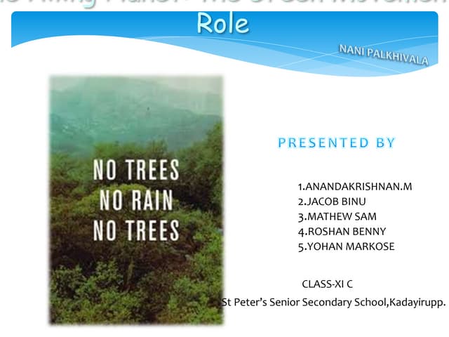 The Ailing Planet: the Green Movement’s Role(ppt)