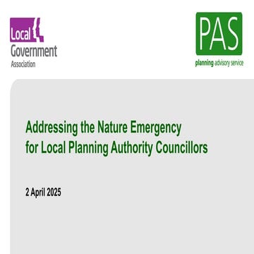PAS nature emergency event for councillors