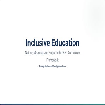 Inclusion and diversity in higher education jan | PPTX