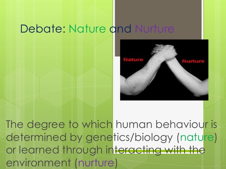 Nature Vs Nurture Comparison Chart