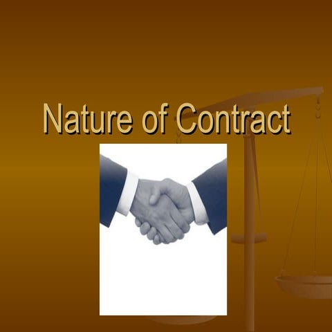 Nature of contract-2