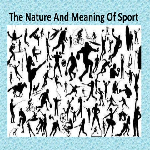 Nature of different sports