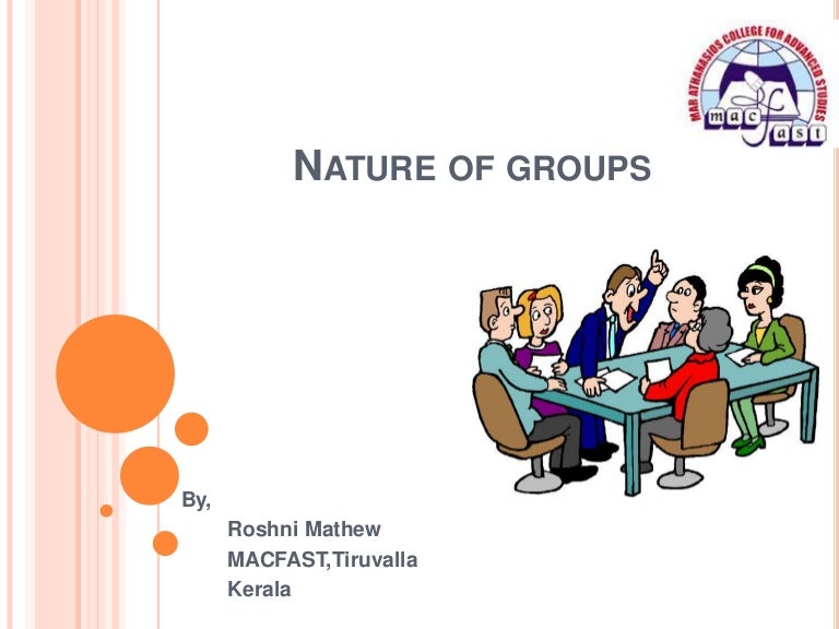 Nature of groups