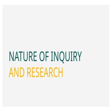 Practical Research 1 | Lesson 1 - Nature of Inquiry and Research.pptx