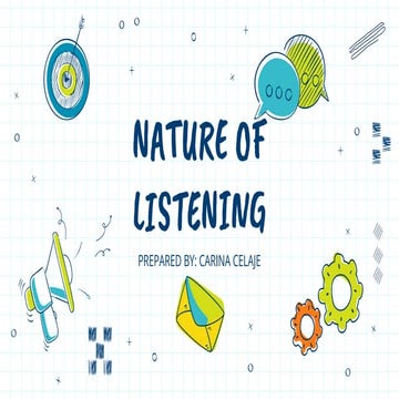 MACRO SKILLS TOPIC THE NATURE OF LISTENING