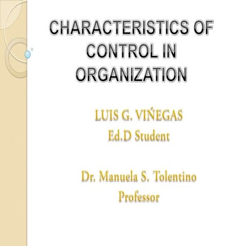 Nature of management control of educational institutions