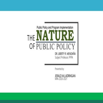 Nature of Public policy