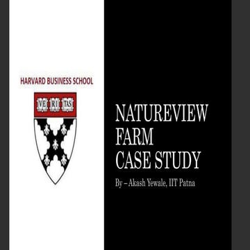 Natureview Farm - Harvard Case Study | PDF