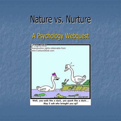Nature Vs Nurture