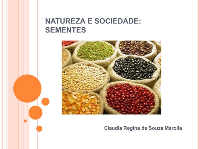 Natureza e sociedade sementes.