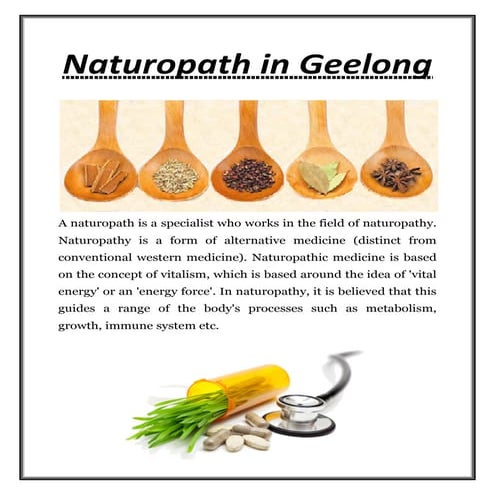 Naturopathy: an overview | PDF