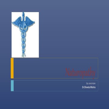 Naturopathy and its overview