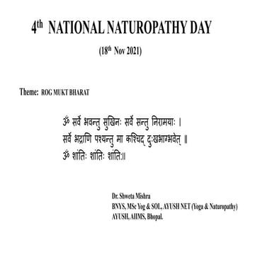 4th National Naturopathy Day